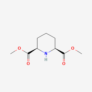Chemical structure of (R)-1-tert-Butyl 2-methyl aziridine-1,2-dicarboxylate