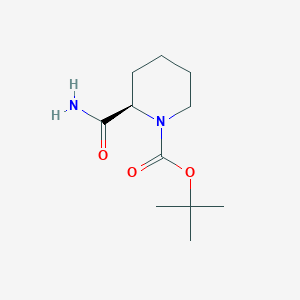 Chemical structure of (R)-1-N-Boc-Pipecolamide