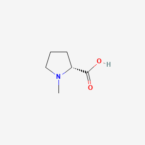 Chemical structure of (R)-1-Methylpyrrolidine-2-carboxylic acid