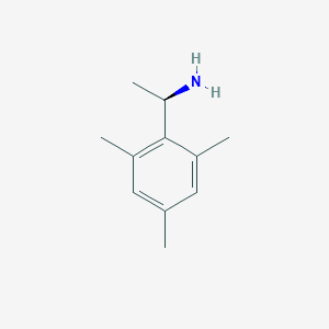 Chemical structure of (R)-1-mesitylethanamine