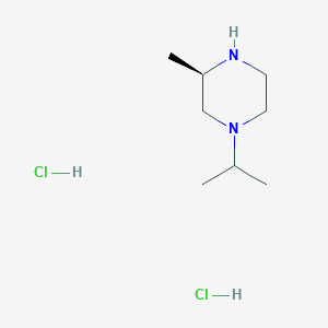 Chemical structure of (R)-1-Isopropyl-3-methyl-piperazine dihydrochloride