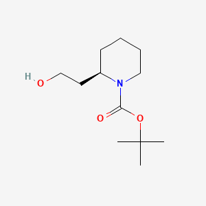 Chemical structure of (R)-1-Boc-piperidine-2-ethanol
