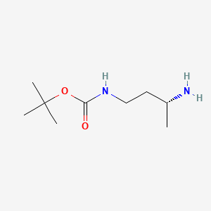 Chemical structure of (R)-1-Boc-amino-butyl-3-amine
