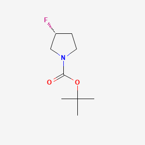 Chemical structure of (R)-1-Boc-3-fluoropyrrolidine