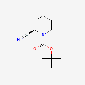 Chemical structure of (R)-1-Boc-2-Cyanopiperidine