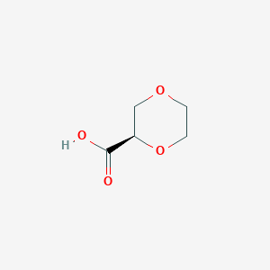 Chemical structure of (R)-1,4-Dioxane-2-carboxylic acid