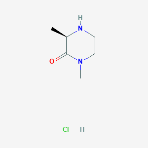 Chemical structure of (R)-1,3-Dimethylpiperazin-2-one hydrochloride