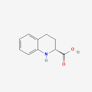 Chemical structure of (R)-1,2,3,4-TETRAHYDRO-QUINOLINE-2-CARBOXYLIC ACID