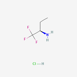 Chemical structure of (R)-1,1,1-Trifluoro-2-butylamine hydrochloride