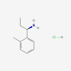 Chemical structure of (R)-1-(o-Tolyl)propan-1-amine hydrochloride