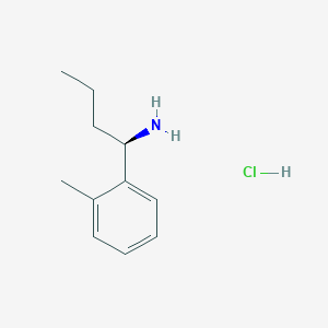 Chemical structure of (R)-1-(o-Tolyl)butan-1-amine hydrochloride