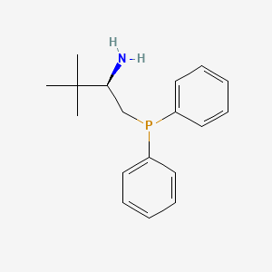 Chemical structure of (R)-1-(Diphenylphosphino)-2-amino-3,3-dimethylbutane