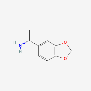 Chemical structure of (R)-1-(Benzo[d][1,3]dioxol-5-yl)ethanamine
