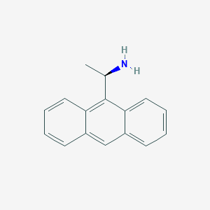 Chemical structure of (R)-1-(Anthracen-9-yl)ethanamine