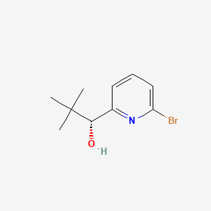 Chemical structure of (R)-alpha-tert-Butyl-6-bromo-2-pyridinemethanol