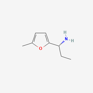 Chemical structure of (R)-1-(5-Methylfuran-2-yl)propan-1-aMine