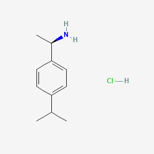 Chemical structure of (R)-1-(4-Isopropylphenyl)ethanamine hydrochloride