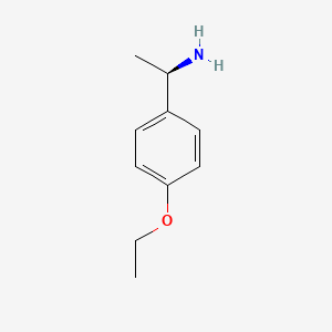 Chemical structure of (R)-1-(4-Ethoxyphenyl)ethanamine