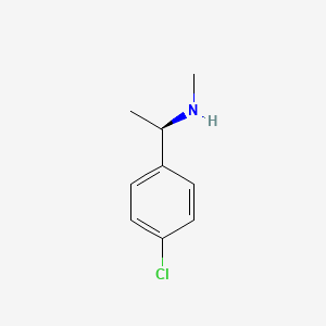 Chemical structure of (R)-1-(4-chlorophenyl)-N-methylethanamine