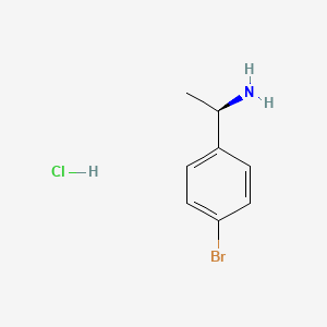 Chemical structure of (R)-1-(4-Bromophenyl)ethylamine Hydrochloride