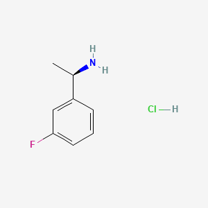 Chemical structure of (R)-1-(3-Fluorophenyl)ethylamine hydrochloride