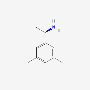 Chemical structure of 1-(3,5-Dimethylphenyl)ethan-1-amine