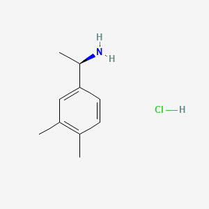 Chemical structure of (R)-1-(3,4-Dimethylphenyl)ethanamine hydrochloride
