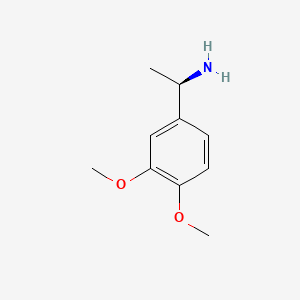 Chemical structure of (R)-1-(3,4-Dimethoxyphenyl)ethanamine