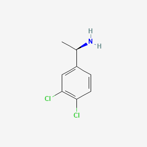 Chemical structure of (R)-1-(3,4-dichlorophenyl)ethanamine