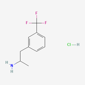 Chemical structure of (R)-1-(2-Methyl-3-(trifluoromethyl)phenyl)ethan-1-amine hydrochloride
