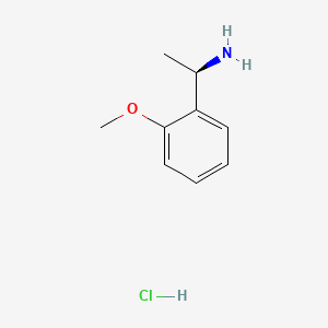 Chemical structure of (R)-1-(2-Methoxyphenyl)ethanamine hydrochloride