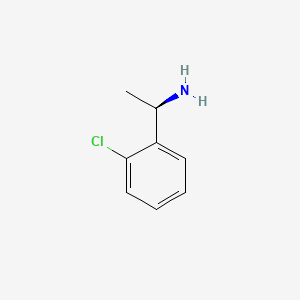 Chemical structure of (R)-1-(2-chlorophenyl)ethanamine