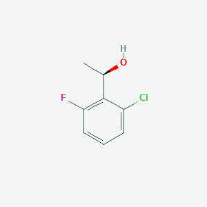 Chemical structure of (R)-1-(2-Chloro-6-fluorophenyl)ethanol