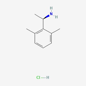 Chemical structure of (R)-1-(2,6-Dimethylphenyl)ethanamine hydrochloride
