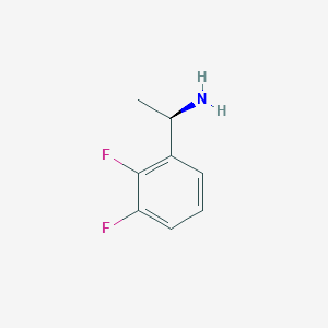 Chemical structure of (R)-1-(2,3-Difluorophenyl)ethanamine