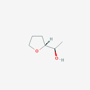 Chemical structure of (1R)-1-[(2R)-Oxolan-2-YL]ethan-1-OL
