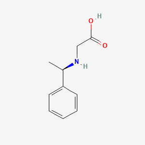 Chemical structure of (R)-[(1-Phenylethyl)amino]acetic Acid