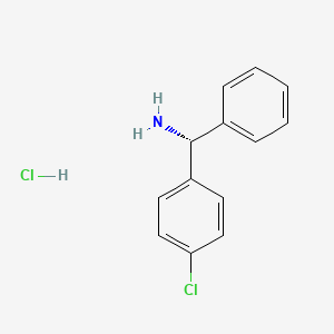 Chemical structure of (R)-(4-Chlorophenyl)(phenyl)methanamine hydrochloride