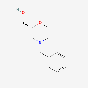 Chemical structure of (R)-(4-Benzylmorpholin-2-yl)methanol