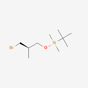 Chemical structure of (R)-3-bromo-2-methylpropoxy-tert-butyldimethylsilane