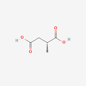 Chemical structure of (R)-(+)-Methylsuccinic Acid