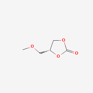 Chemical structure of (4R)-4-(methoxymethyl)-1,3-dioxolan-2-one