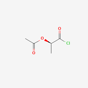 Chemical structure of (R)-(+)-2-Acetoxypropionyl Chloride