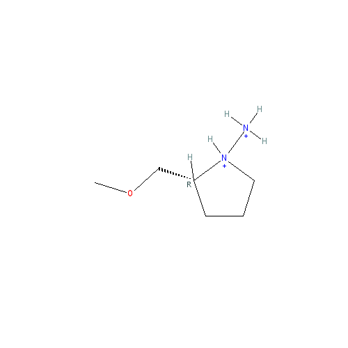 Chemical structure of (R)-(+)-1-Amino-2-(methoxymethyl)pyrrolidine