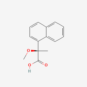 Chemical structure of (R)-(-)-2-Methoxy-2-(1-naphthyl)propionic Acid