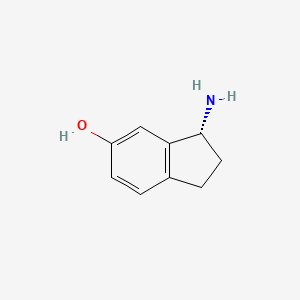 Chemical structure of (R)-(-)-1-Amino-6-hydroxyindan