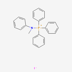 Chemical structure of (N-Methyl-N-phenylamino)triphenylphosphonium Iodide
