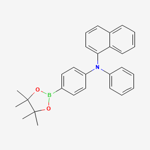 Chemical structure of (naphthalene-1-yl)-{4-(4,4,5,5-tetramethyl-1,3,2-dioxaborolane-2-