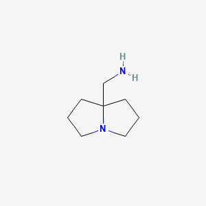 Chemical structure of (Hexahydro-1H-pyrrolizin-7a-yl)methanamine