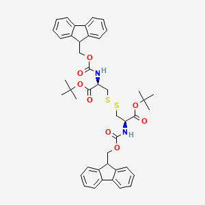 Chemical structure of (Fmoc-Cys-Otbu)2